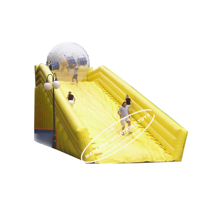 Outdoor funny sport game bubble zorbing human hamster inflatable zorb ball for sale