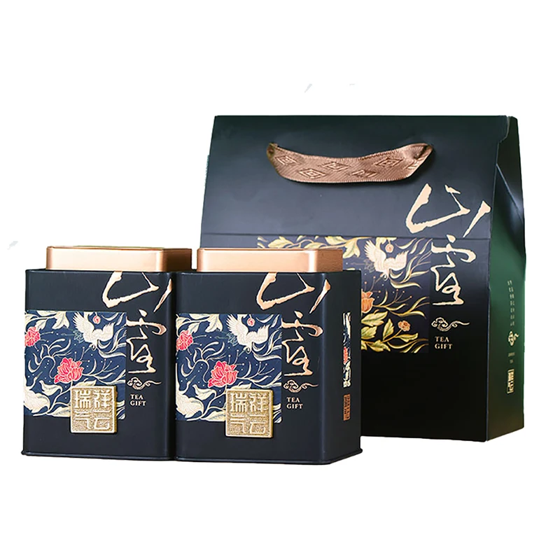 Custom Size Rectangular Chocolate Gift Packaging Hinged Lid Mint Plain Sardine Fishes Crazy Ribbon Metal Soap Hinged Tin Box