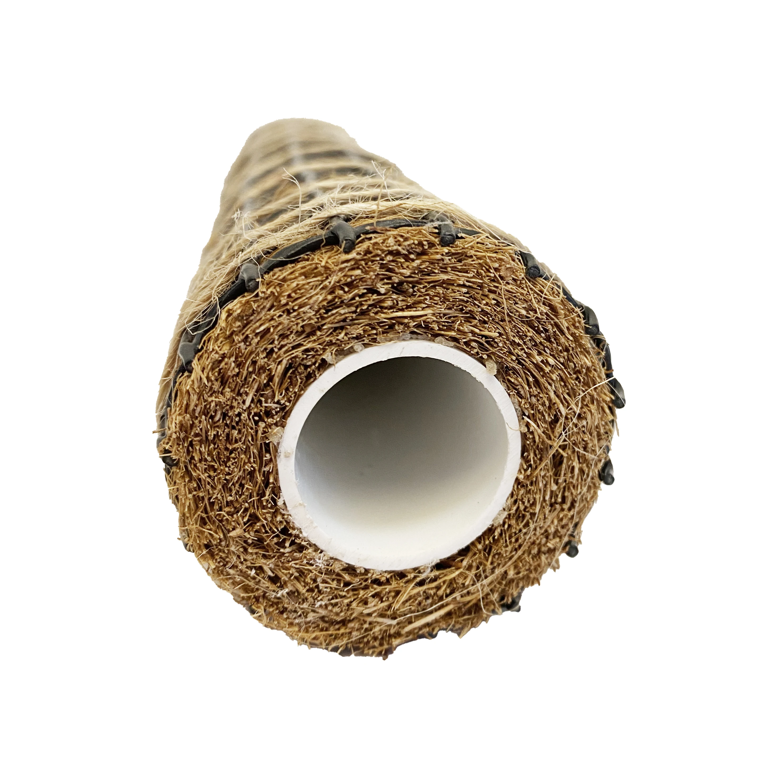 Anti Mildew 16 inch Coconut Coir totem stackable moss pole with plastic net mesh for creeper plants