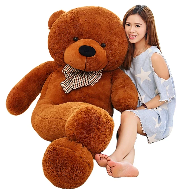 Factory Sales Of Large Plush Doll Pink White Brown Color Customized Hold Pillow Cute Cartoon Teddy Bear Plush Toy