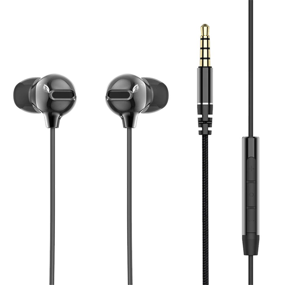 rock space Obsidian Stereo Earphones Sport Earphone Music Headset Portable Earphone