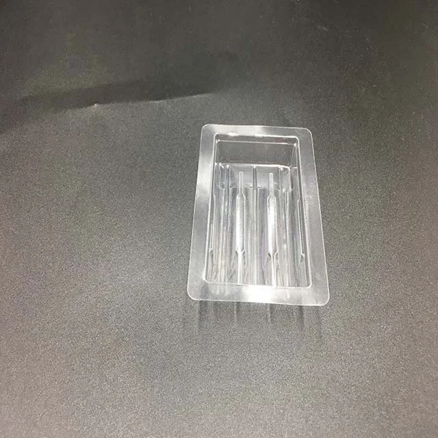 Disposable White Medical Vial Blister Tray packing Plastic Vaccine Tray