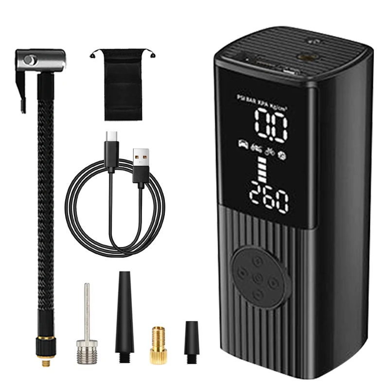 2023 6000Mah Digital Electric Cordless Handheld Car Air Pump Portable Mini Compressor Tyre Inflator Wireless Car Tire Inflator