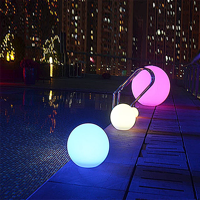 Colorfuldeco 12cm Illuminating Rechargeable Garden Waterproof Led Remote Control Light Ball