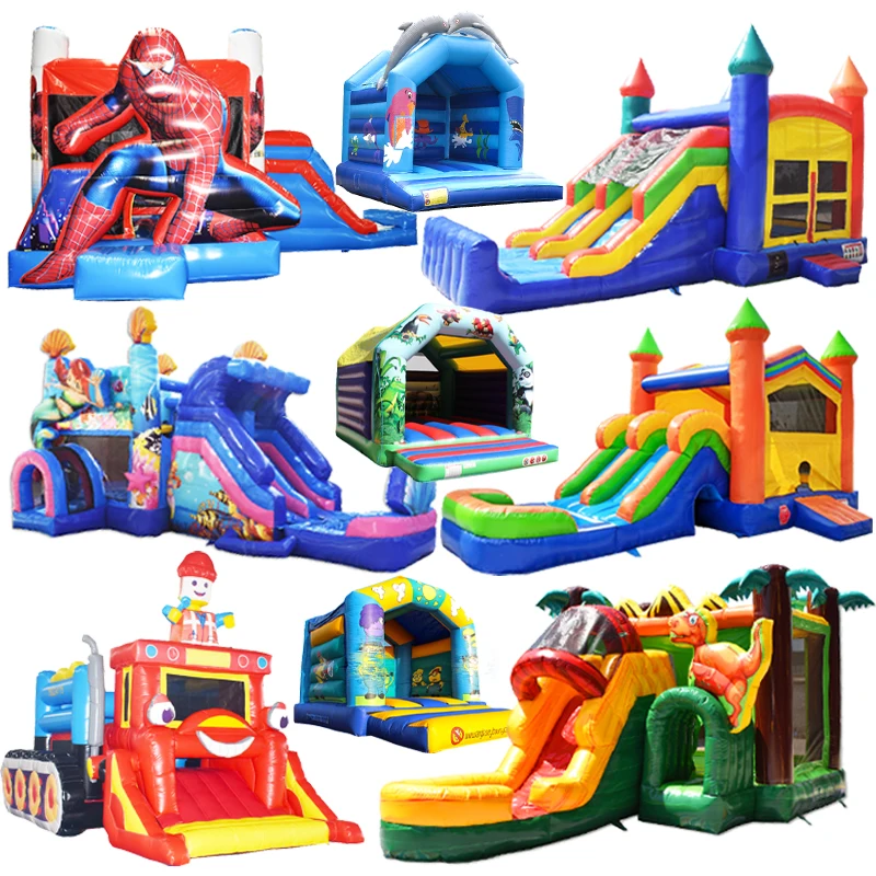 Dino Bouncy Castle Pirate Ship Jumping Lining Robe Kids Ballon Bouncing Bee Jolly Jumper D6 Pneumatic Alien Adult Indoor