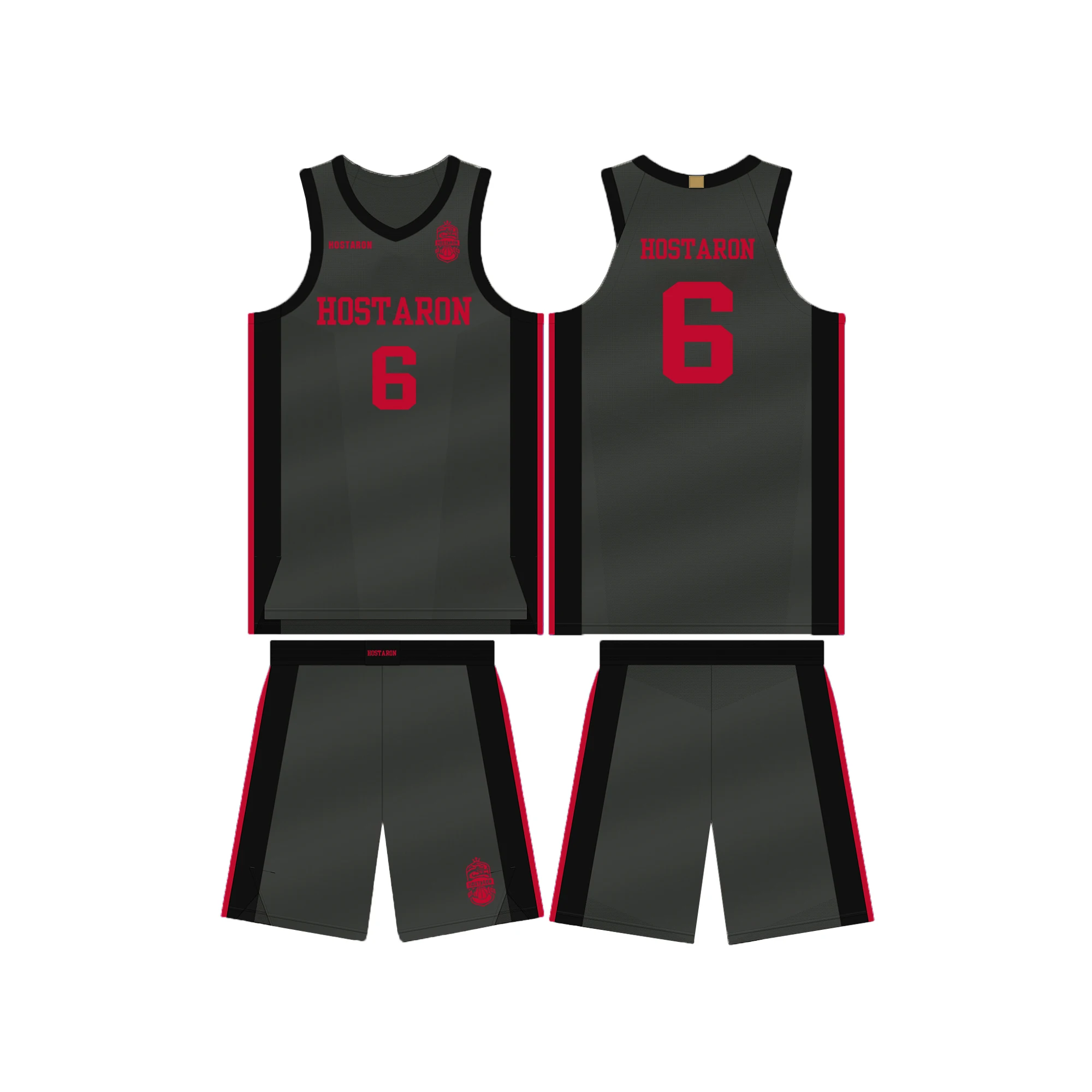 HOSTARON Custom Basketball Kit Sublimation Basketball T Shirt Quick Dry Basketball Uniforms Camisa Basquete Embroidered Jersey