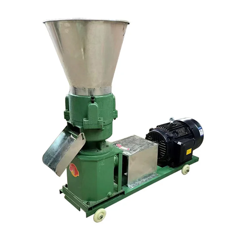 Farm Pelletizer Machine Chicken Cattle Sheep Rabbit Fish Feed Processing Machine Model210 Poultry Animal Feed Pellet Machines