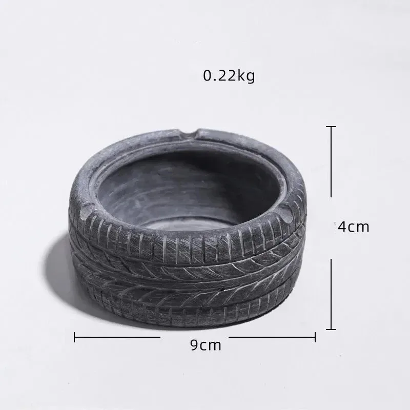 2024 New Personality Home Industrial Style Portable Retro Old Creative Home Tire Ashtray