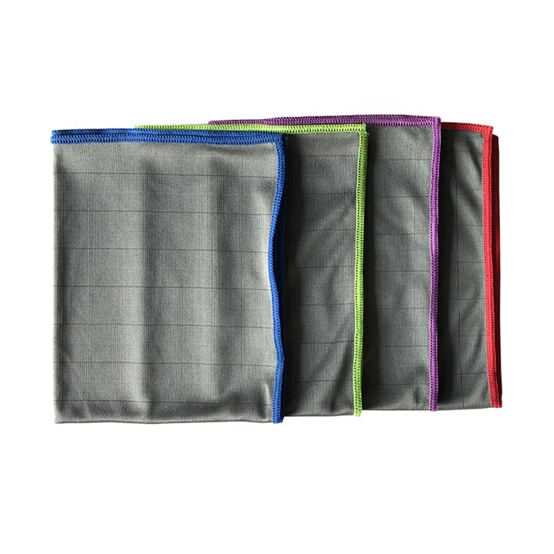 
Personalized Colorful Stitched Clean Microfiber Carbon Fiber Towel 