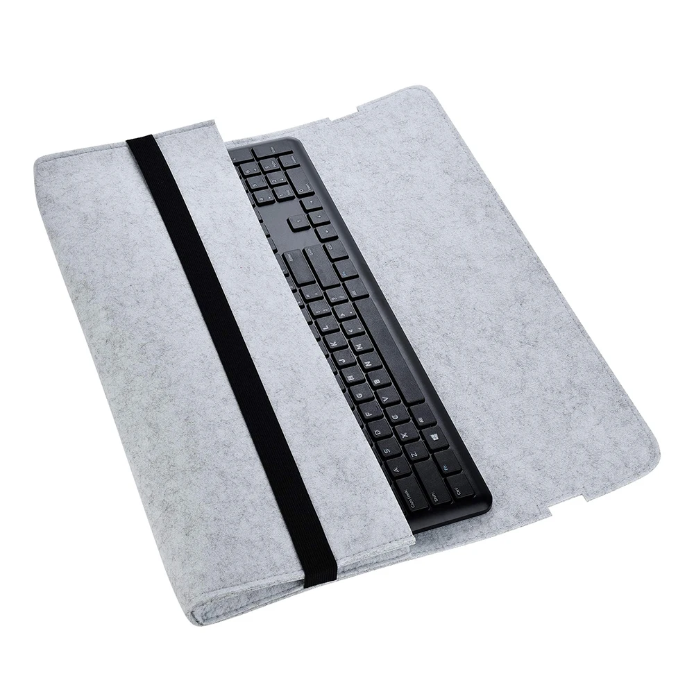 Custom Logo Protective Keyboard Case Felt Keyboard Sleeve Shockproof Cover Computer Keyboard Bag