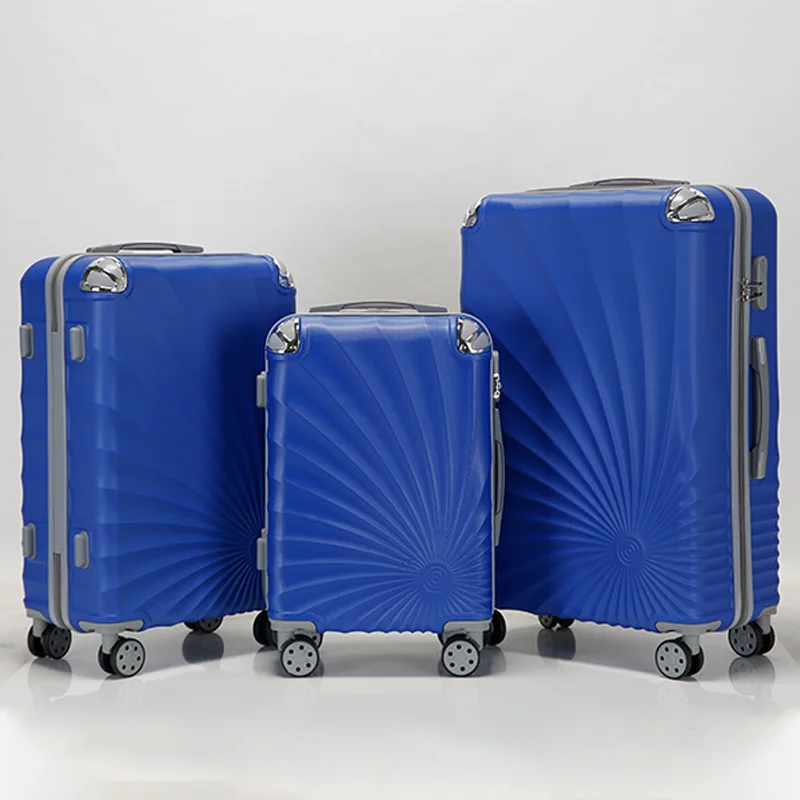 Carry-on suitcase 12pcs in 1 set semi-finished luggage set A hard shell suitcase 4 wheels cheap price trolley ABS PC luggage set