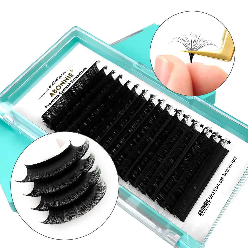PBT material d lash extensions cc d curl individual russian eyelash extensions 0.05 18mm matte lash extensions