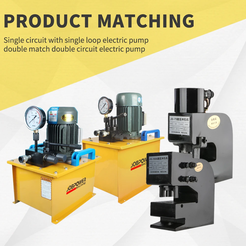 50t Ch-80a/JB-80a Ch-100/JB-100 Hydraulic Knockout Punch Hole Puncher Manual Punching