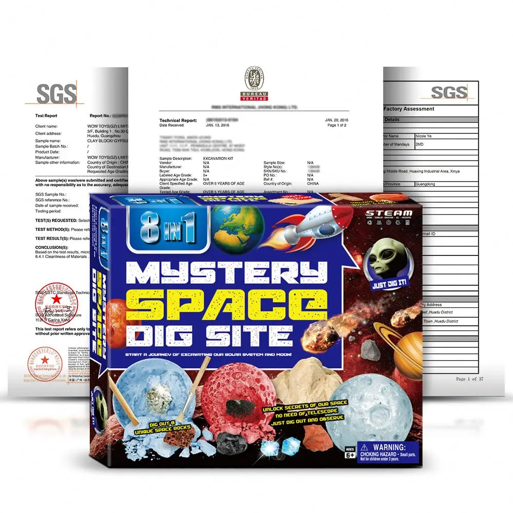 Amazon Best Selling Mystery Space DIY Excavation Adventure National Geographic Kits for boy and girl