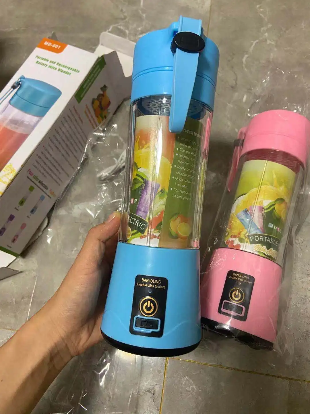 
2017 mini portable travel juice cup electric blender mixer juicer usb charger juice blender 