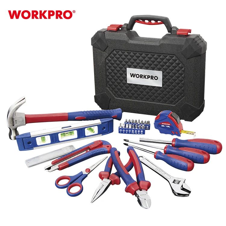 WORKPRO  28PCS Household Tool Sets With Box Hand Tool Kit