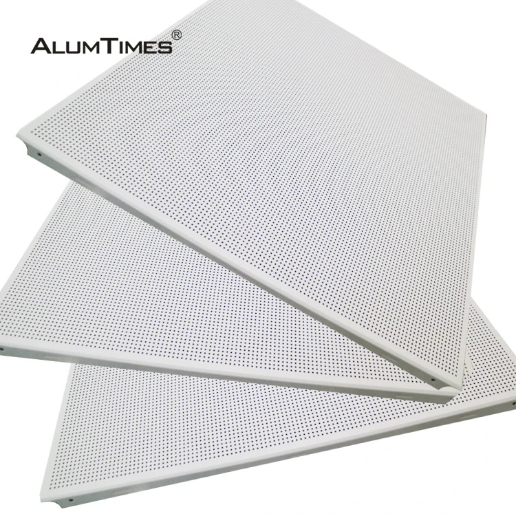 Alumtimes Aluminum Decorative Material Ceiling  Plafond Decor Perforated Panel Ceilings  600X600