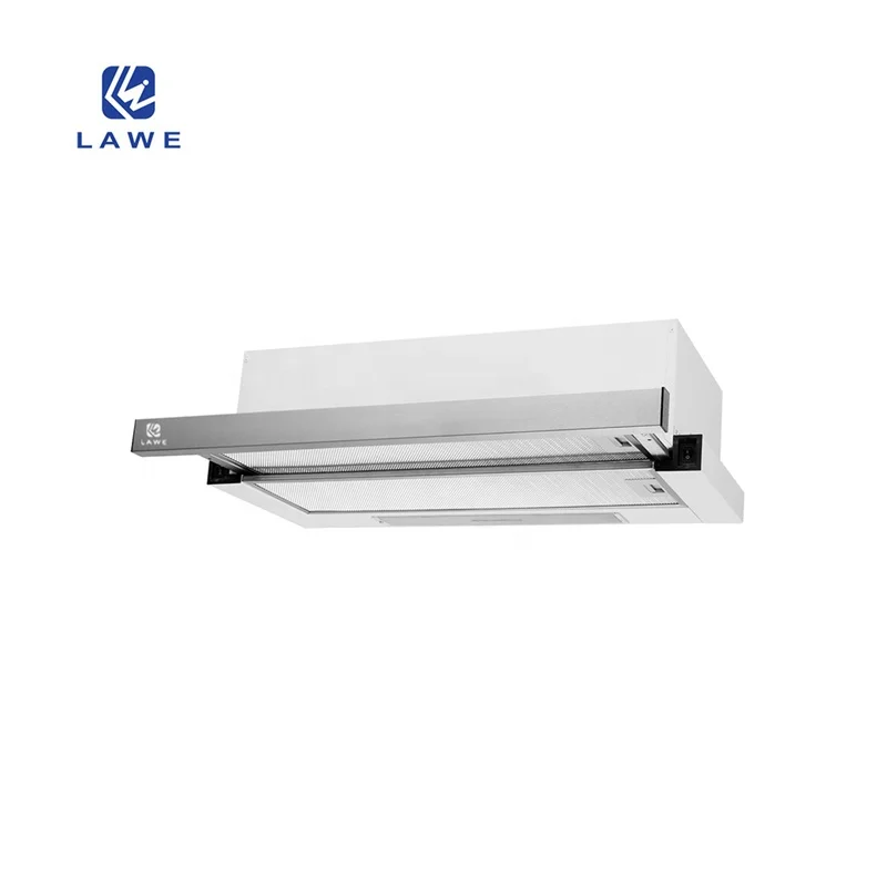 Lawe Ducted and Ductless Convertible Range Hood with LED Light Exhaust Fan for Under Cabinet Stainless Steel Slim Kitchen Hood
