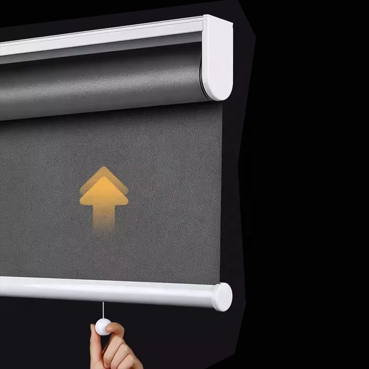 Indoor Cordless Motorised Roll Curtains Smart Blackout Roller Blinds