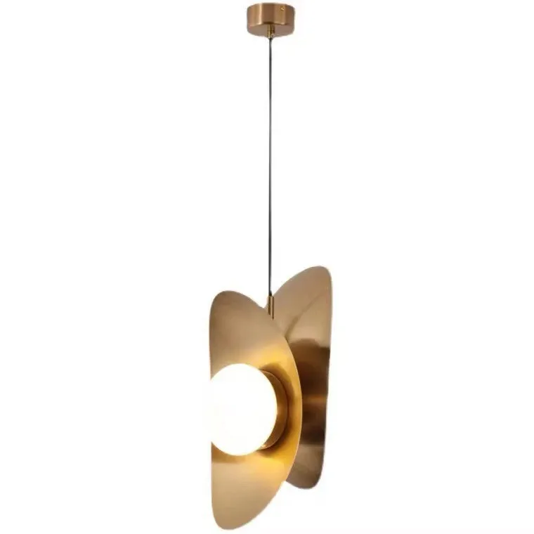 Nordic postmodern designer creative light luxury restaurant chandelier simple bar hotel gold ingot bedside LED lamp