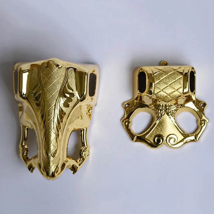 4# Funeral Articles Recycled Plastic Casket Coffin Corner Gold Metallization Decoration