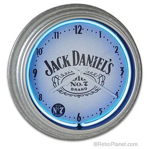 Traditional glass tube tower shape 15 17 19 inches Battery Driver 12V 15 Inches Round faux wall Neon Clock