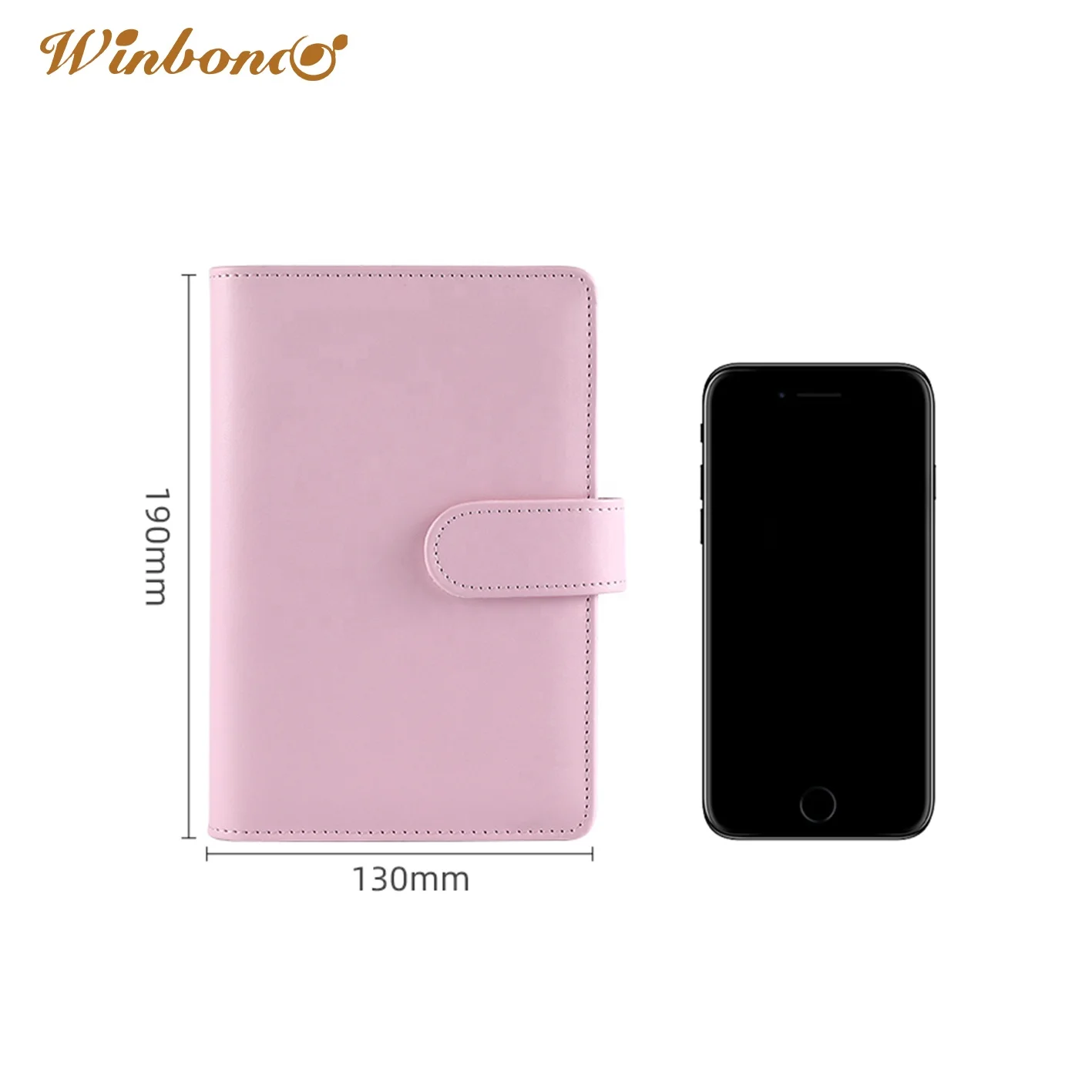 Custom Wholesale A5 Leather binder leather Cover with Magnetic Buckle Closure Refillable Papers for Multiple use