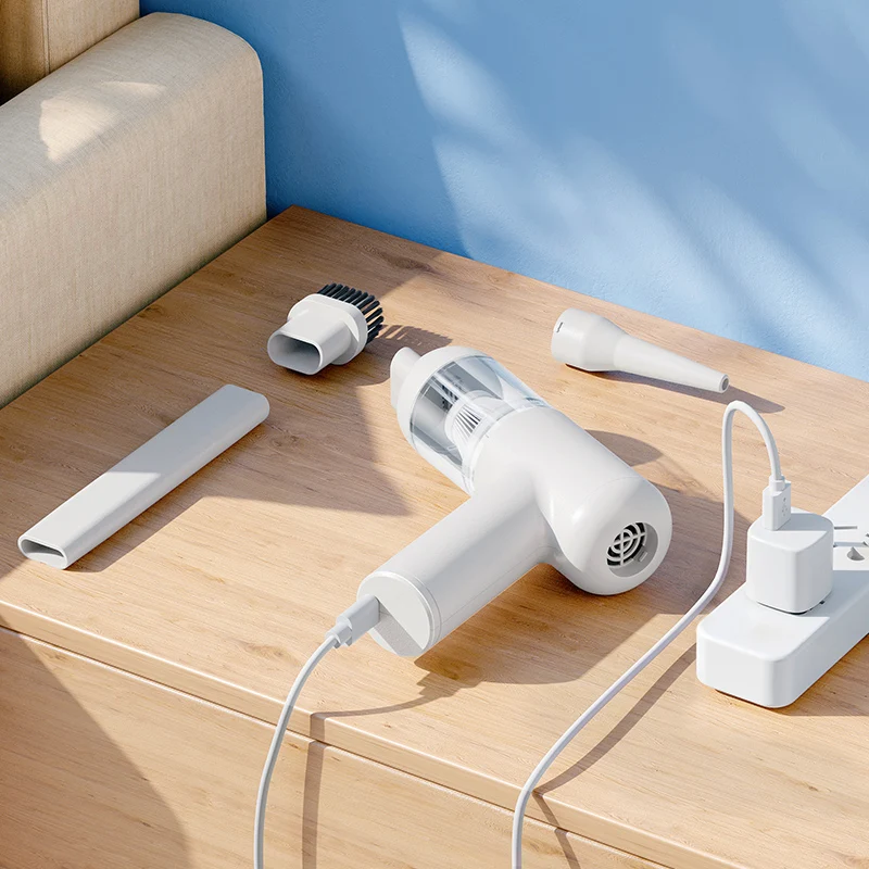 Portable handhold vacuum cleaner USB mini vacuum cleaner 6000pa  pressure clean/suck/clean function