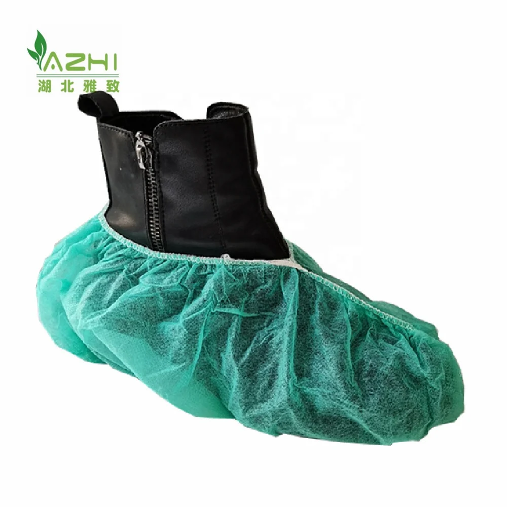 automatic shoe cover machine medical anti slip shoe protector cover disposable cycling green shoes covers anti skip