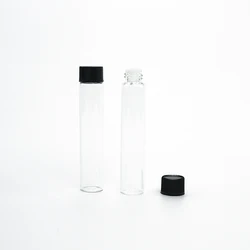 Empty Glass Tube Sample Vials 10ml 10 ml Clear Small rollon perfume spray glass vial with stopper cap