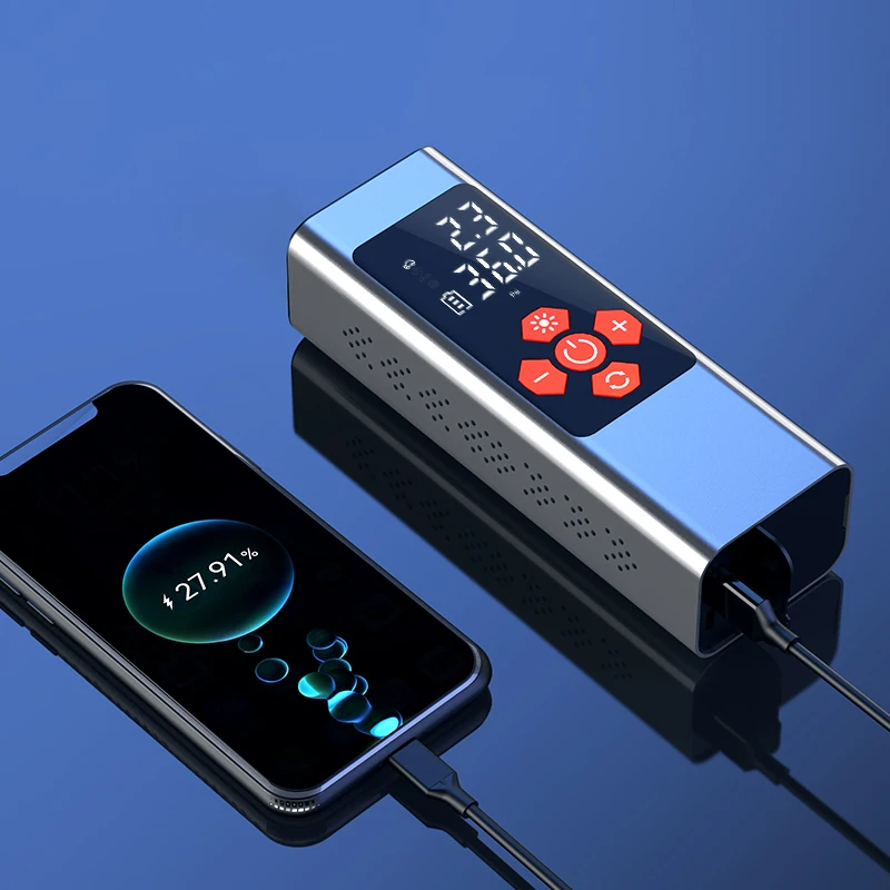 Automobile Air Pump Emergency Lighting Portable Pointer Display Tire Inflators For Car