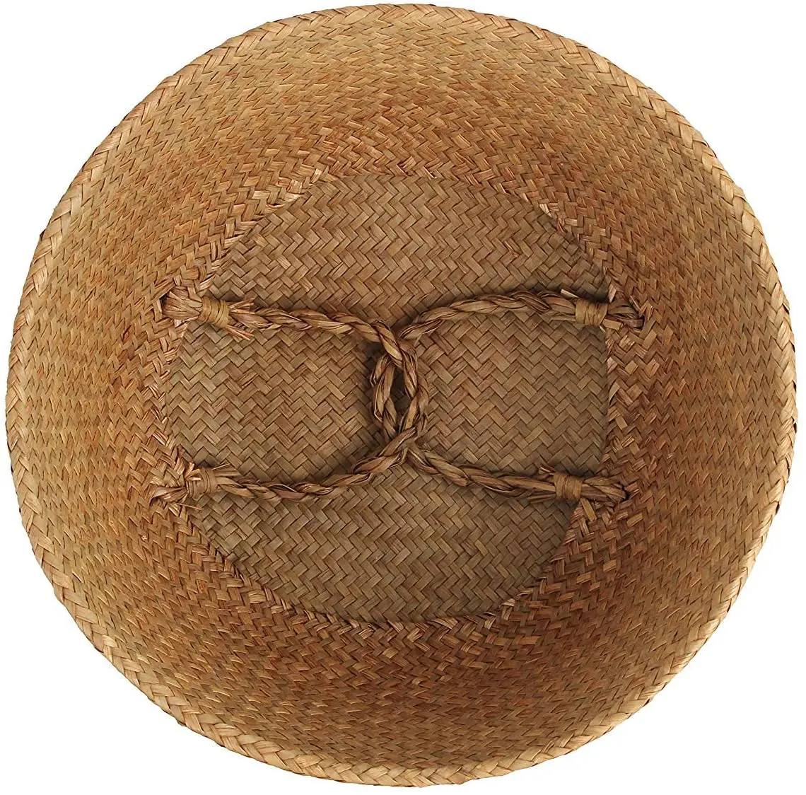 Wholesale High Quality Natural Plant Basket Storage Woven Seagrass Belly Basket