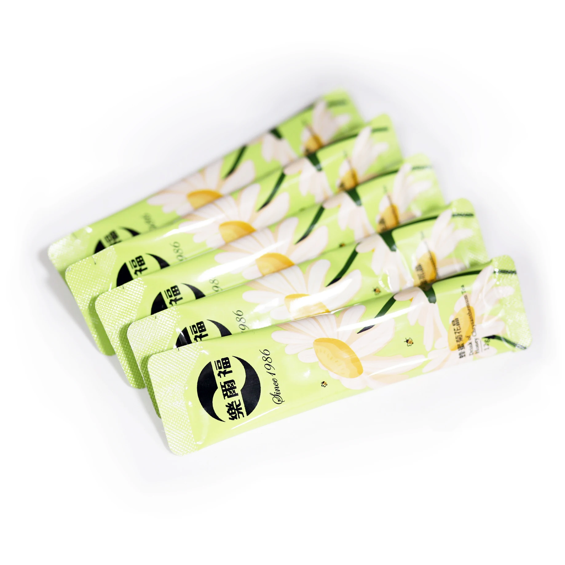 sachets powder chrysanthemum tea crystal instant honey zhejiang hang white golden blooming tea