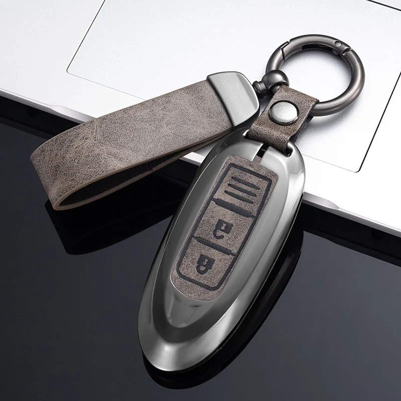 New Design Leather Car Accessories Interior Decoration Car Key Cover Case For Nissan Juke NAVARA NV350 Almera Sunny