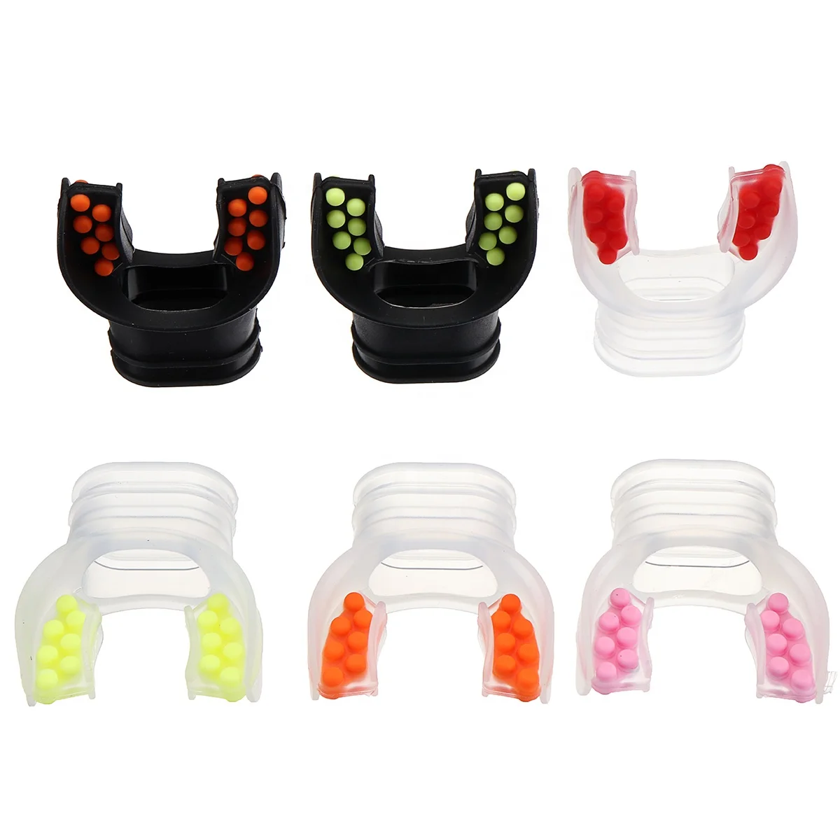 Diving Scuba Snorkel Regulator Silicone Bite Mouthpiece Colorful Option for Regular Snorkeling