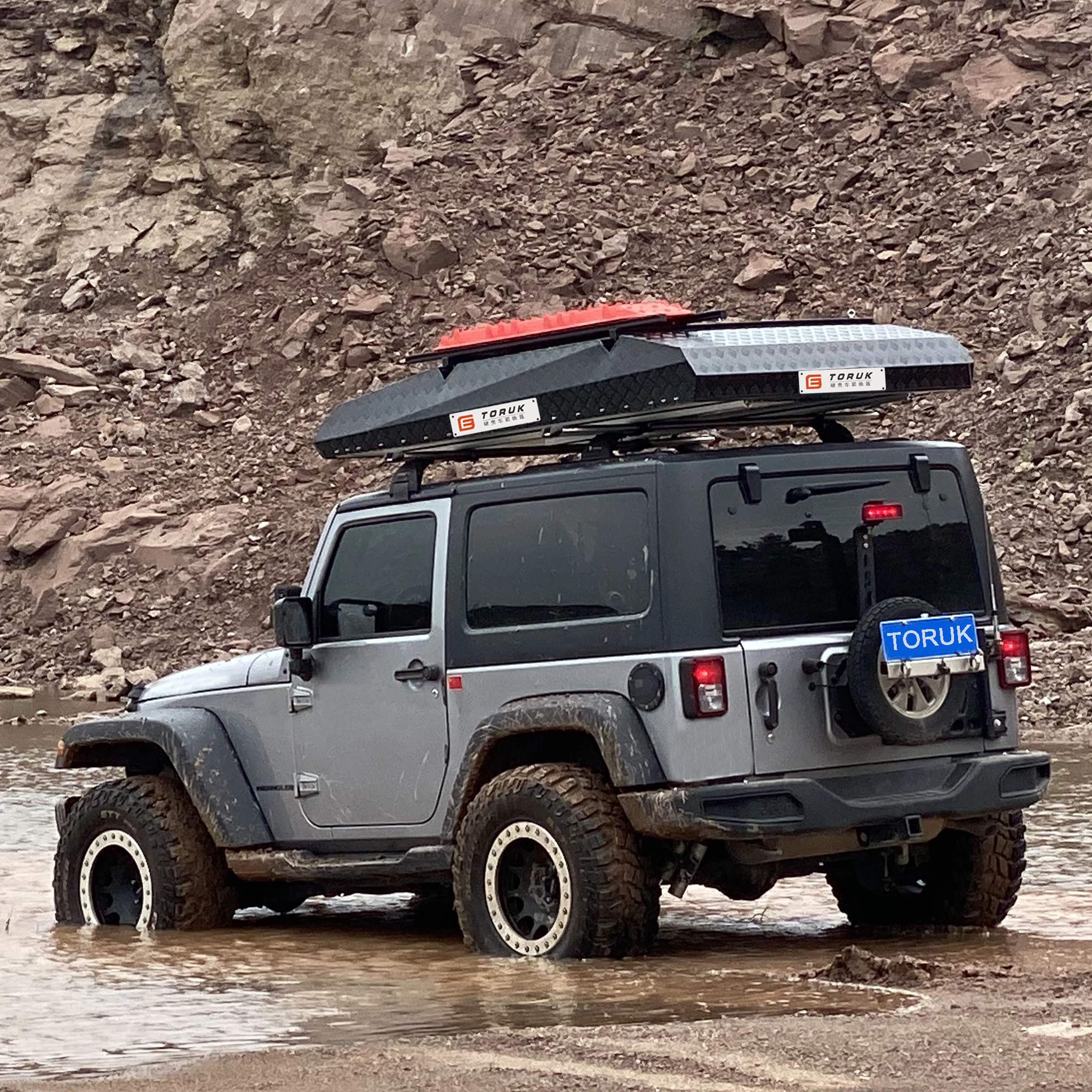 Hardshell Roof Top Tent Vehicle Side Awning Car Trailer Roof Top Tent Outdoors Overland Best Aluminum Canvas Modern One Bedroom