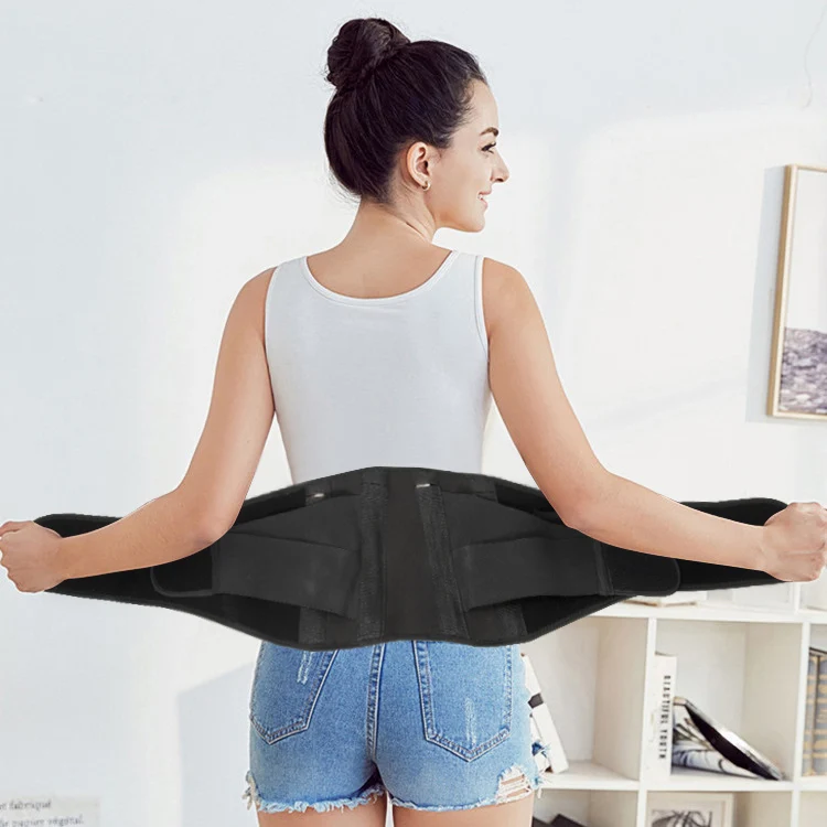 7.4V Waist Heating Pad with 3 Massage Settings Lumbar Spine Arthritis Lower Back Pain Relief Adult Belly Warmer Band