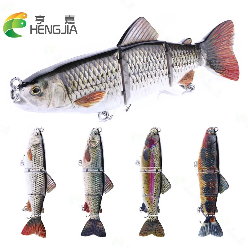 16cm 42g 4 Section Marine Boat Fishing Shore Fishing Throwing Bionic Fixture Multi Section Fish Swing Bait Fishing Bait