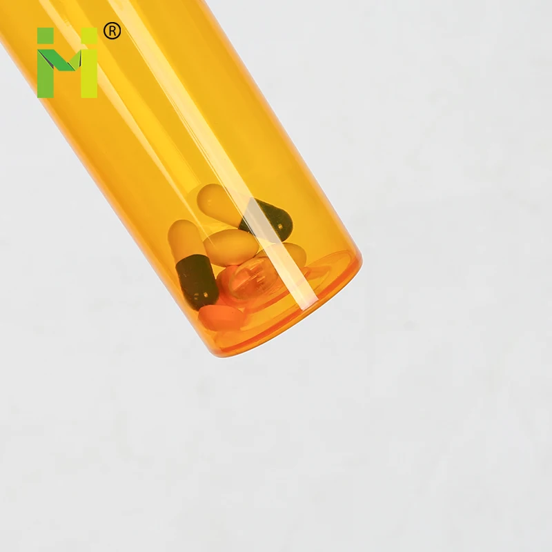 Hot sales child proof pill bottle plastic push down & turn 30 dram reversible vials