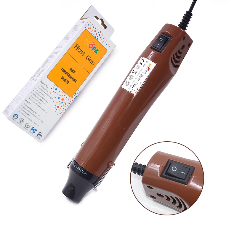 DIY Electric Heat Gun Machine Hot Air Shrink Dryer 300W Power Welding Soldering Heat Gun with 1 Nozzle