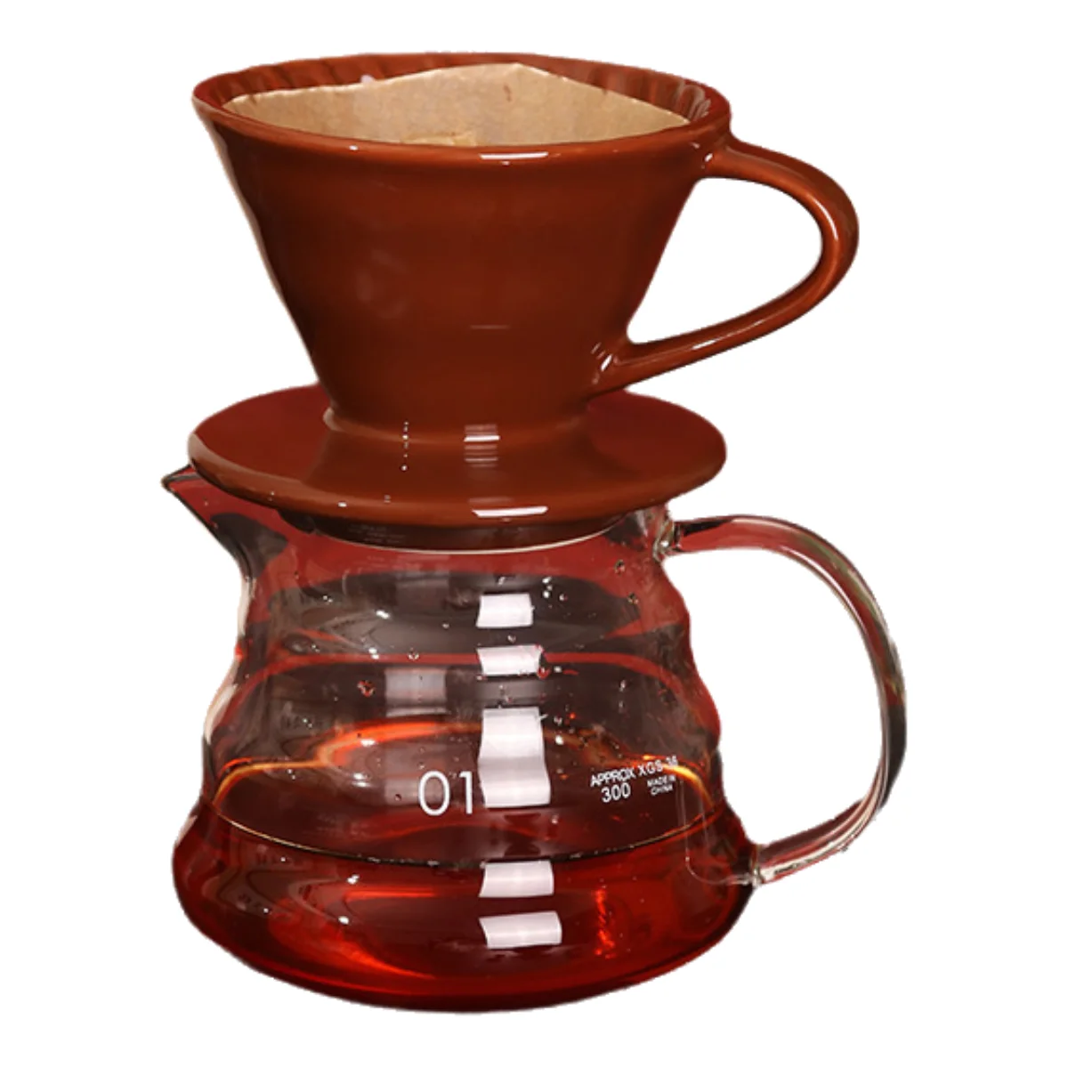 Classic Reusable V Shape Cone Ceramic Coffee Dripper Filter