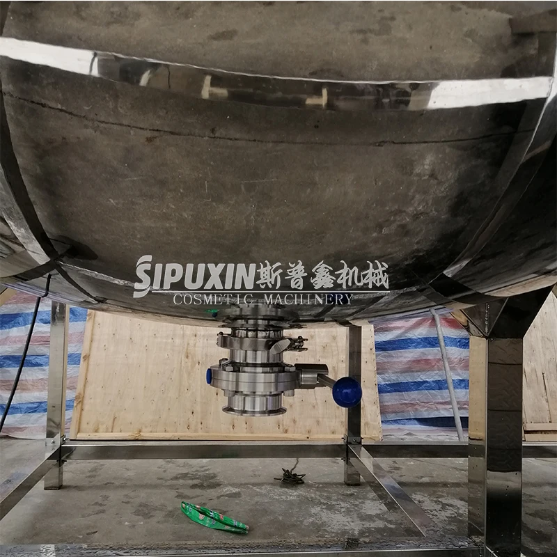 500 Liters cosmetic cream mixing equipment shampoo heated mixing tank