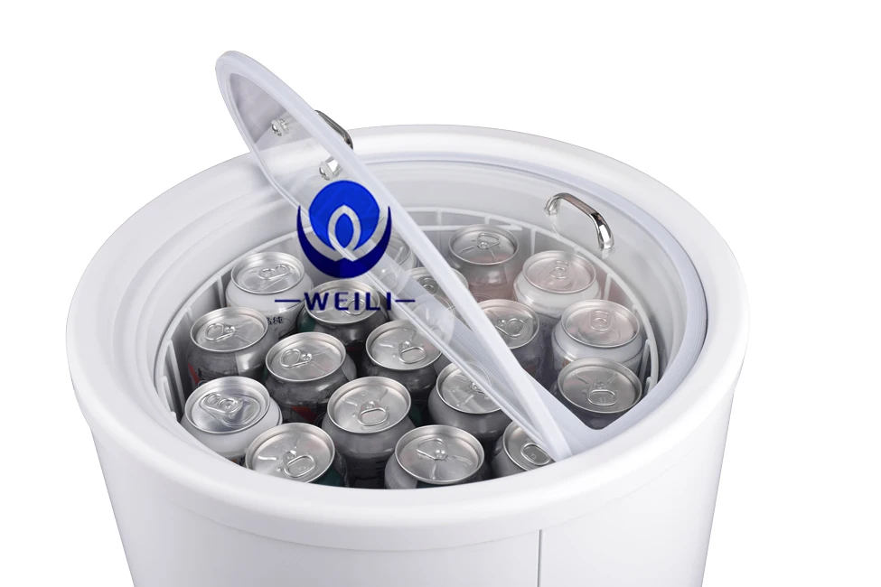 SC-50T Litre party cylinder- round shaped barrel can cooler fridge