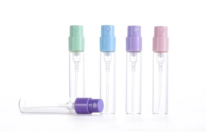 1ml 1.5ml 1.8ml 2ml 2.5ml pocket atomizer glass perfume spray bottle mini small portable perfume glass vial bottle