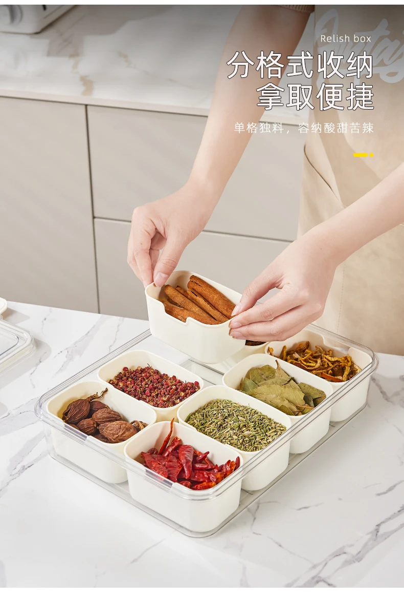Aohea bpa free storage container new bento latest plastic 4 8 compart box Lunch Box Food Container Bento Lunch Box