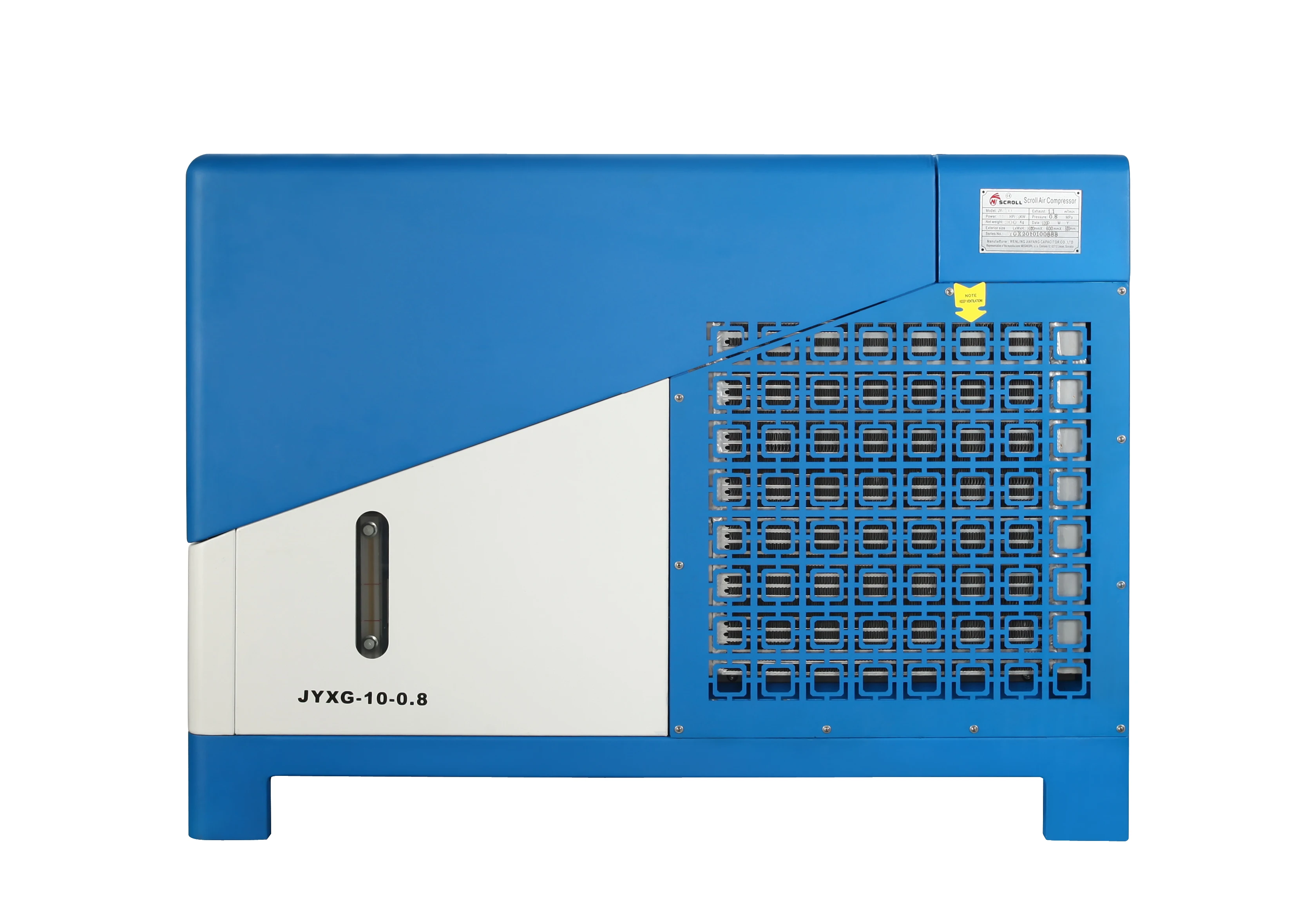 China 380v quiet industrial scroll air compressor for sale