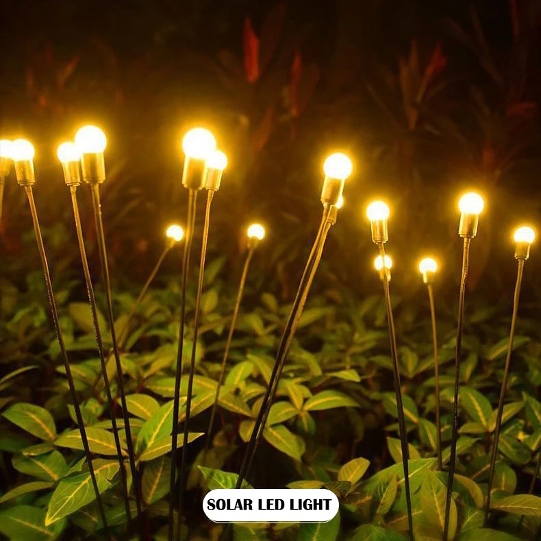 Hot Sale Garden Light  Firefly Solar LED Light, Solar Charging Glowworm LED Light for Garden Park