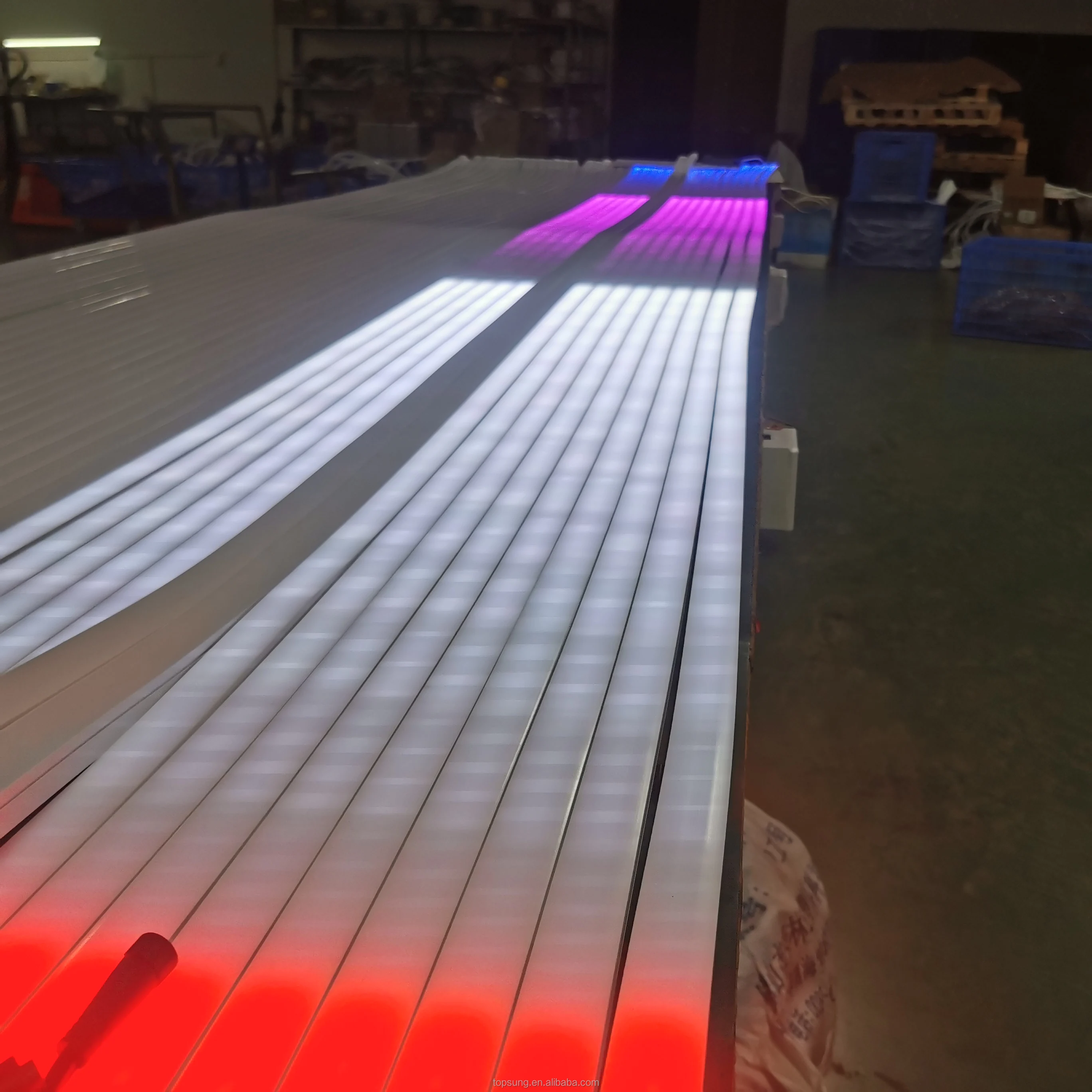 50mm flexible neo neon light bar 24v neonf-flex strips whole sale decorative luz rgbic rgbw dmx 512 digital lightings