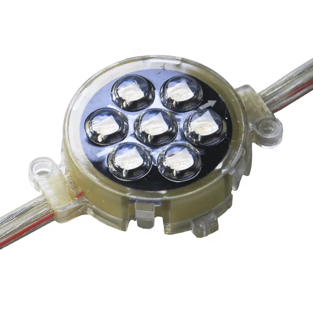 UCS1903 led pixel point lights rgb chasing color Waterproof  Aluminum Profile DC24V  1.44W Led Point Pixel Light