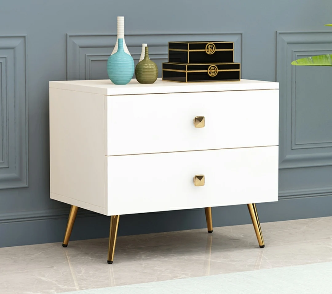 Modern new smart square wood movable lifting multifunctional smart bedside table with drawer